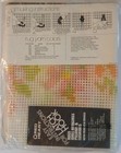 Vintage Red Heart Rug Canvas Pattern 20  X 27  Latch Hook Springtime Flowers