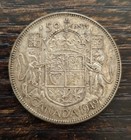 1949 Canada 50c Fifty Cents Silver Coin Canadian Half Dollar