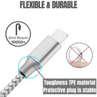 3-pack Heavy Duty Usb Charger Cable 10ft Long For Iphone 14 13 12 11 Xr 8 7 6 Se