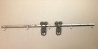 Antique Barn Door Slider Sure Grip Double Rollers With 6  Track Vtg Old 1044-26b
