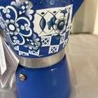 Brandani Italian Style Espresso coffee moka Pot 6 Cup Blue  Design