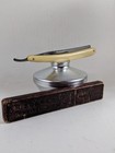 5 8  H  Boker   Co King Cutter Straight Razor Etched Face Tree Brand Nos W  Box