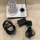 At t Single Handset Cordless Phone W  Answering System Silver white works