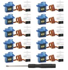 10pcs 9g Servo Motors For Arduino Raspberry Pi Robot Projects - Diy Robotics Kit
