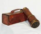 Antique Brass Telescope Marine Nautical Leather Pirate Spyglass Vintage Gift