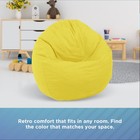 Comfy Cotton Fabric Bean Bag Chair - Filled W polystyrene Beads   Certipur Foam