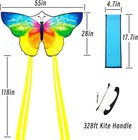 Large Butterfly Kite For Adults And Kids  55  x28   Single Line Kite For Outdoor