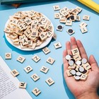 150 Pcs Wood Magnetic Letter  Wooden Letter Magnets For Fridge Refrigerator Wall