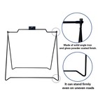22  X 18  2 Units Black Double-sided Folding  Metal A-frame    sidewalk Sign Frame