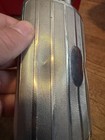 Vintage Metal German Hip Flask Bottle Plated Germany Wwii Mcm Art Deco Rb16