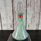 Murano Style Multi-color Glass Perfume Bottle With Stopper Made In Italy
