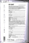 11847 Uncut Vogue Sewing Pattern Misses Fitted Lined Dress Plunging Neckline Oop