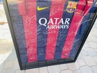 Fc Barcelona 2013-14 Team Signed Jersey Lionel Messi  Neymar  Nike Autographed