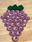 Vintage Crocheted Grape Bottle Cap Pot Holder Trivet