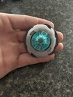 Metal   Plastic Spinning Top Toy Gold silver With Teal Bottom