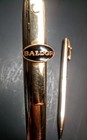 Vintage Sheaffer 14k Gold Filled Pen   Pencil Set With Enamel Baldor Logo 1972