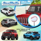 Coolballs Cool Baseball Car Antenna Ball Topper Auto Accessory  new 