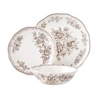 Agatha 12-piece Stoneware Dinnerware Set  Free Shipping