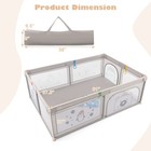 Large Baby Playpen Kids Play Yard Activity Center 81  X 57 5  Penguin Pattern