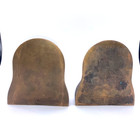 Iowa Bookends Mechanical Engineering Vintage Brass Or Bronze Hand Cast Set Of 2