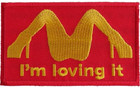 I m Loving It Embordered Patch Sew On Iron On Funny Biker Patch 3 1 2  X 2 