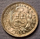 Peru - 1916fg 1 2 Dinero Km 206 2 Gem Bu