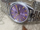 Vintage Seiko 5 Purple Automatic 17 Jewels Day date Japan Men s Wrist Watch 6309