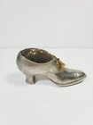 Vintage Antique Silver Plated Victorian Style Shoe Pin Cushion Sewing