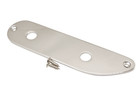 Vintage Tele P-bass Control Plate   2 Holes Chrome
