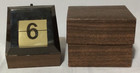                Mcm Vintage 1970 s Push Button Flip-style Perpetual Desk Calendar               
