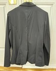 English Riding Show Coat Ariat Pro Artico  Button zip Womens 12r Black Stretch