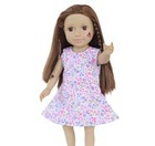 Floral Dress Made For 18   American Girl Doll Clothes