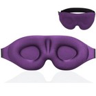     3d Travel Silk Eye Mask Sleeping Soft Padded Shade Cover Rest Relax Blindfold