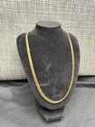 18k Gold Stamped 6mm Miami Cuban Chain Necklace   20 Inch  50 Cm 