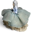 Vintage Victorian Style Porcelain Half Doll Pincushion Lady Figurine 5 Inch