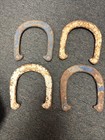 Set Of 4 Vintage Royal Brand Pitching Horseshoes 2   Lb Cast Iron Each Shoe