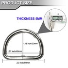 Ewparts 1 5 Inch Metal D Ring 10 Pack 50mm  Inch D