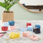 24 Count Ring Gift Box Set With Bow For Weddings  6 Colors  1 6 X 1 2 In