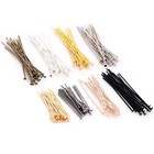 200pcs Metal Head Pins Flat Ball Eye 16   50mm For Diy Jewelry Making Findings