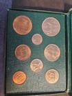 Coins Of Ireland Uncirculated 8 Coin Set Mixed Dates In Original Green Box