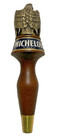 Michelob Beer Vintage Tap - Wood Handle With Gold Eagle - 9 Inches