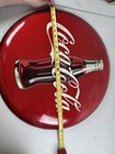 Vintage 1990 Coca Cola Button 20    Round Red Metal Button Tacker Type Style Sign