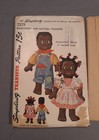 1947 Vintage Simplicity Embroidery   Pattern Transfer 7329 Black Ragged Ann Andy