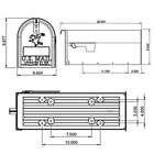 Gibraltar Mailboxes Classic Medium  Steel  Post Mount Mailbox  Black  T1s00b00