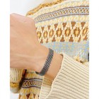 Men Women Real Stainless Steel Mesh Braided Bracelet Bangle Wristband