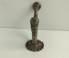 Antique Art Brass Hook Hat Holder Architectural Dog Hanger Decorative Ornate