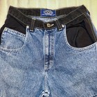 Vintage Lee Pipes Jeans Youth Size Medium Baggy 90s Skater Grunge Y2k
