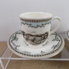 3 Johnson Brothers River Scenes Cups   Saucers Made In England Bridge Vgc