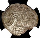 Celtic  Gaul  Coriosolites  100-50 B c  Billon Stater  Ngc Xf