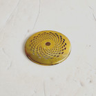 Vintage 4 Inch Stamped Brass Lamp Shade Cap Tiffany Style Stained Glass Raw